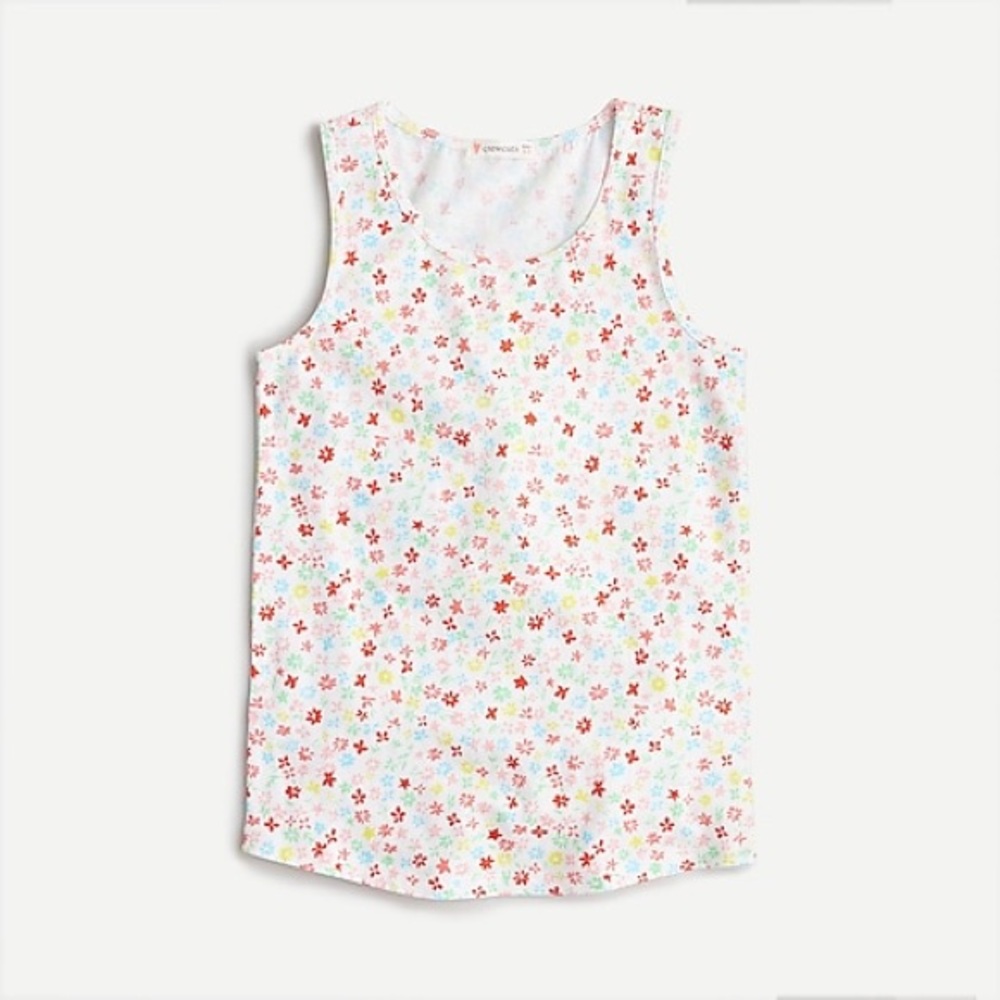 Crewcuts Girls' printed cotton tank
